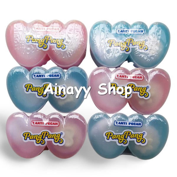 Tempat bedak bayi 1 set dengan puff / wadah bedak bayi bonus 2 Puff