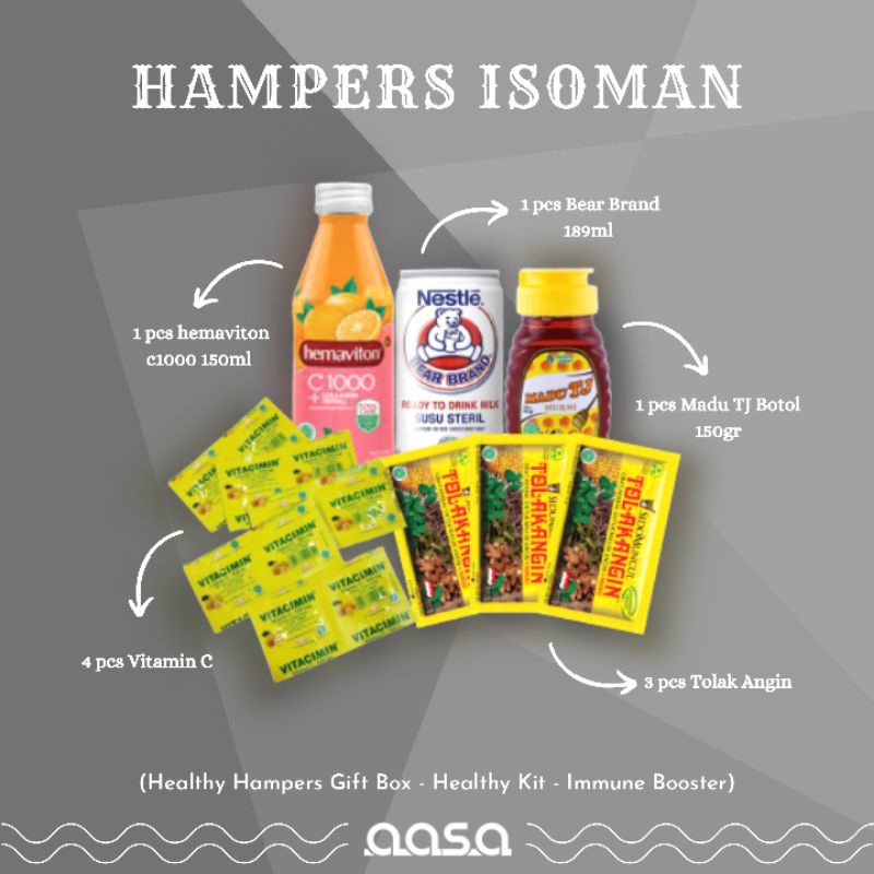 

HAMPERS ISOMAN/GIFT BOX HEALTHY/HAMPERS COVID/HEALTHY KIT/HAMPERS VITAMIN/HAMPERS SEHAT/HAMPERS JENGUK ORANG SAKIT/KADO