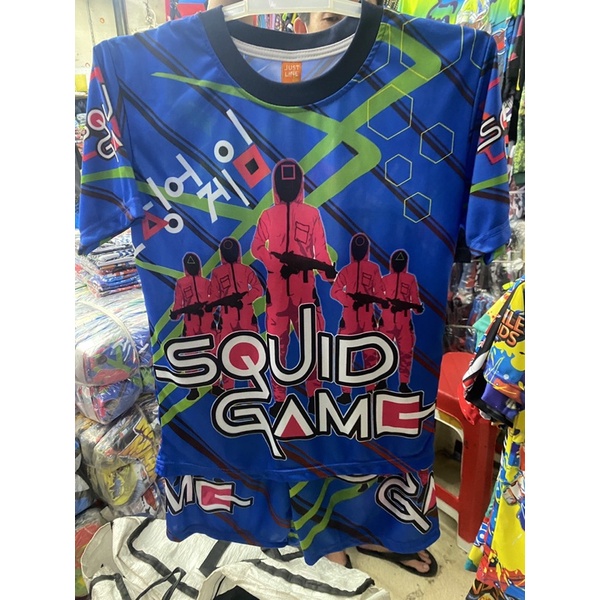 setelan anak squid game printing kids