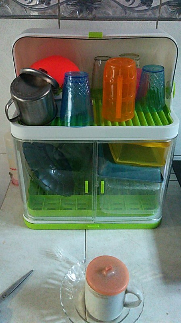 Rak Piring Mangkuk Sendok Tempat Pengering Alat Dapur Rak Wastafel