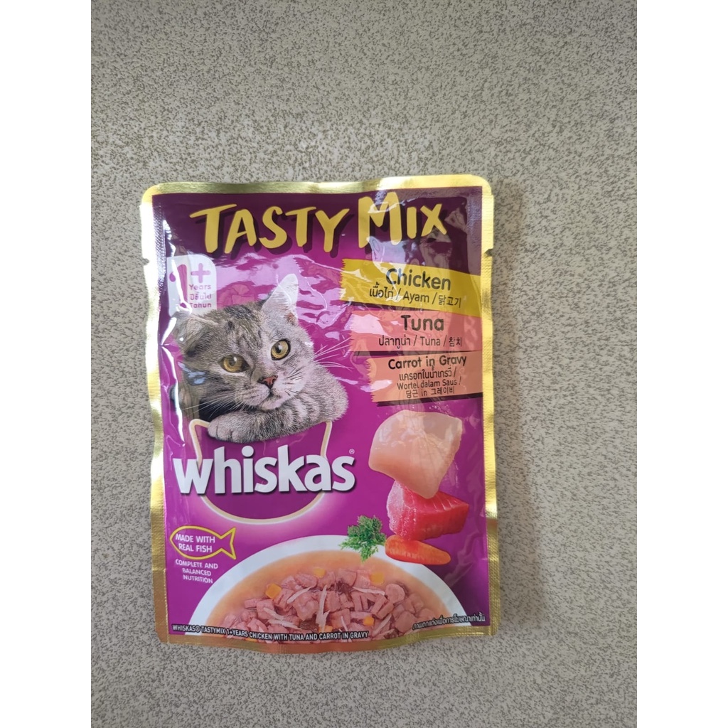 Whiskas Tasty Mix Cat Wet Food Pouch 80gr