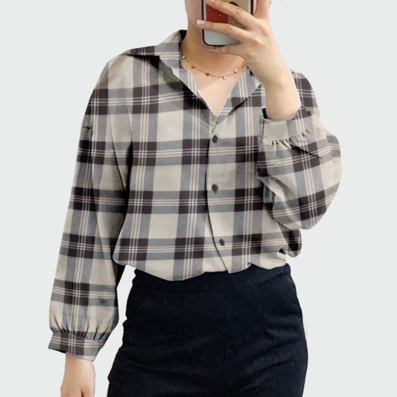 kemeja guilen jumbo ld 120 cm/kemeja wanita jumbo terbaru/atasan kemeja jumbo/kemeja jumbo viral-G jum bluberry