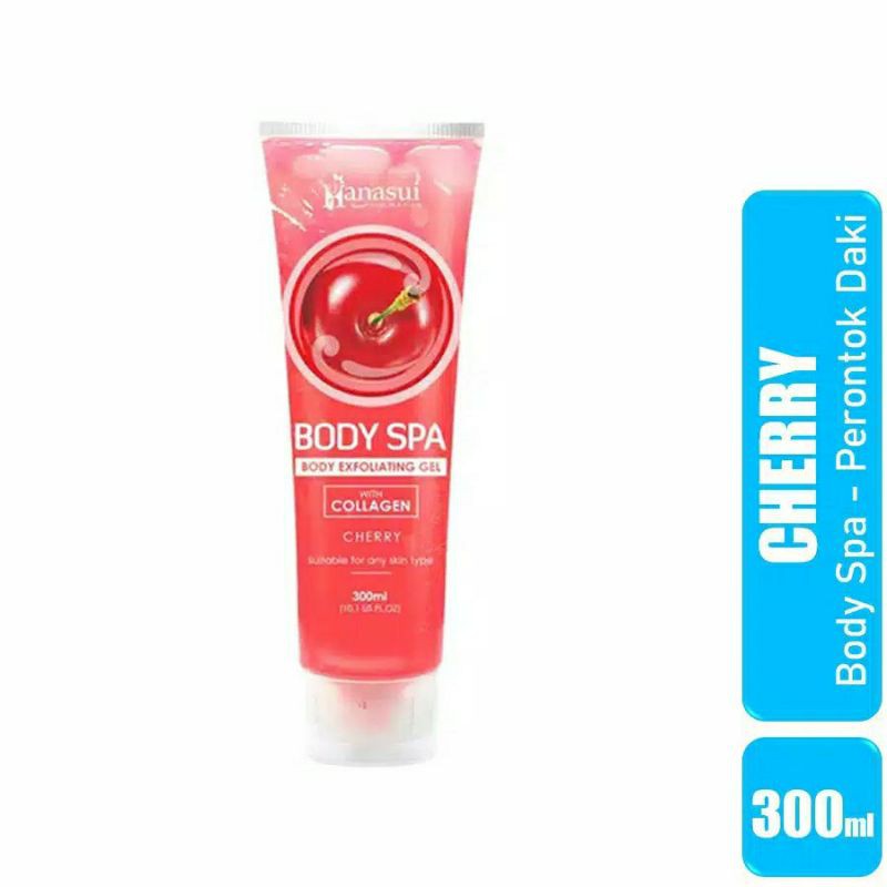 [BPOM] HANASUI Body Spa Exfoliating Gel with Collagen 300ml