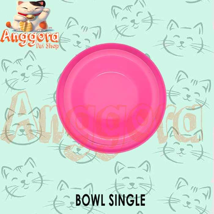 Tempat makan Kucing Anjing single bowl