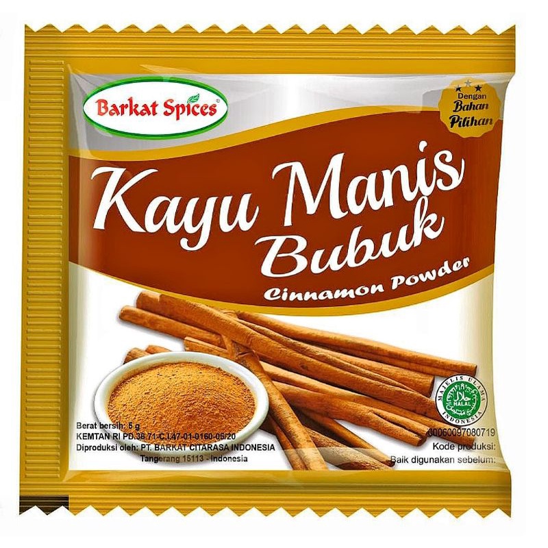 

Barkat - Kayu Manis Bubuk / Cinnamon Powder Isi 12 Pcs