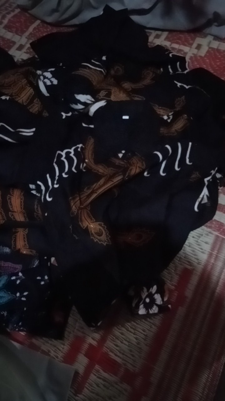 Maura Couple - Sania Ruffle Batik Couple Ori Ndoro Jowi Dnt Garansi