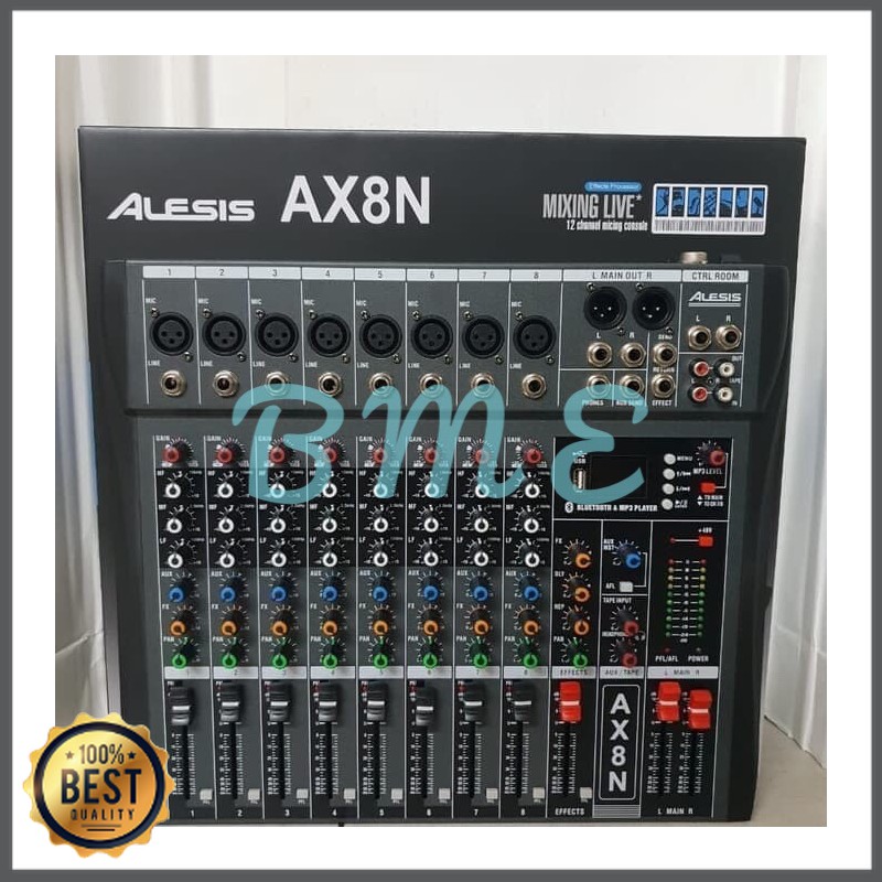 Mishad Shop -  Audio mixer alesis ax8n ( 8 channel full ) usb-mp3-bluetooth GU-5117-2539