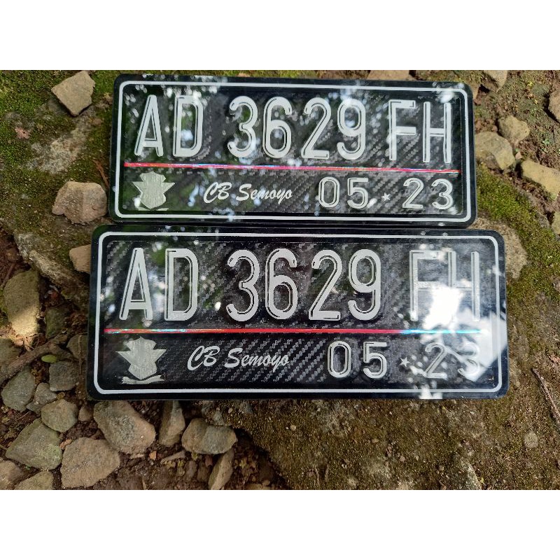 Plat Nomer akrilik variasi Motor Kontes