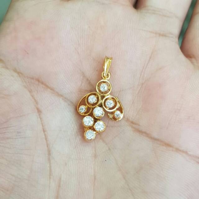 Buah kalung / liontin Berlian Banjar asli