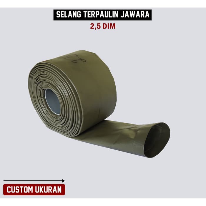 Selang Terpal Semi Karet Terpaulin 2,5 inch/Dim