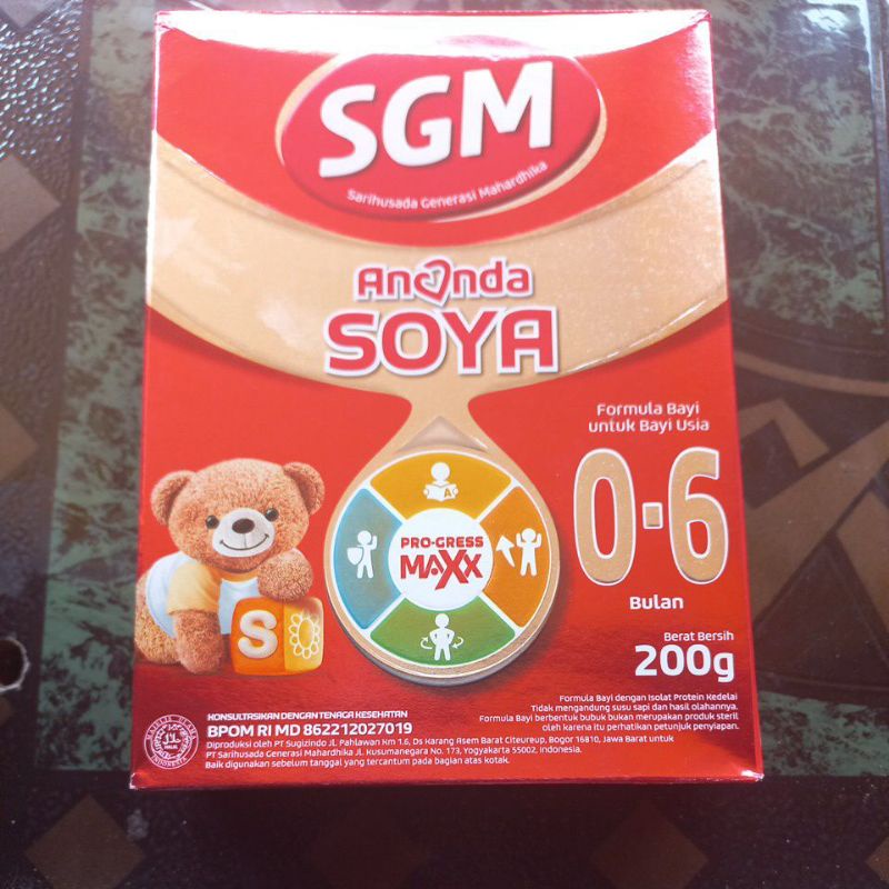 Susu SGM ananda Soya 0-6