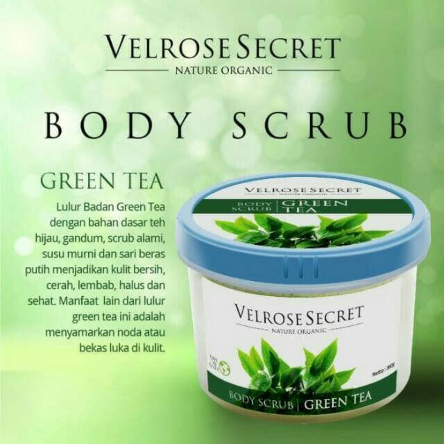 Lulur Badan Body Scrub Green Tea Indonesia