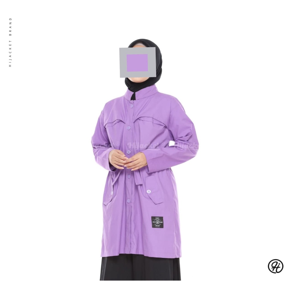 HIJACKET VALERIA II JAKET MUSLIMAH II JAKET HIJABER-PURPLE