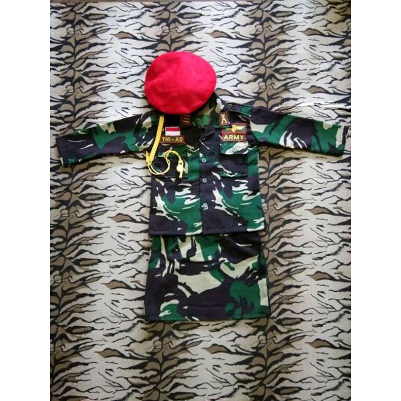 seragam profesi TNI-AD baret Merah