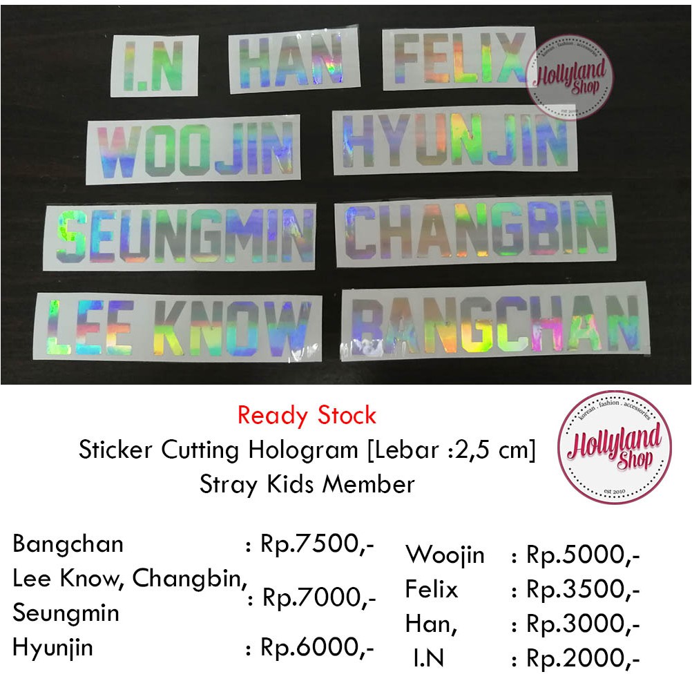 

Sticker Cutting Hologram Stray Kids Winner T X T Member Unofficial