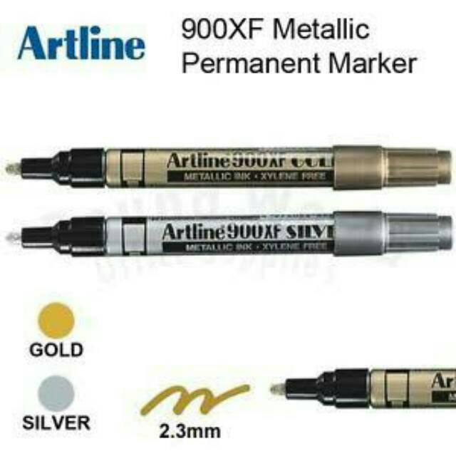 

Artline 900XF(2.3mm)/990XF(1.2mm)/999XF(0.8mm) Metallic Ink Marker