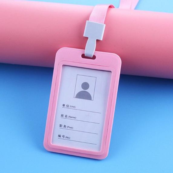 

PasarBB-ID Card Holder / Name Tag / Gantungan Kartu Nama-N011 - 2-sisi-pink Kode 688