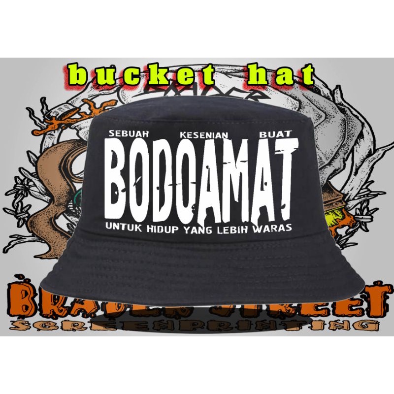 bucket hat,topi bucket,bucket,kupluk bucket,bucket bodoamat,topi bucket bodoamat