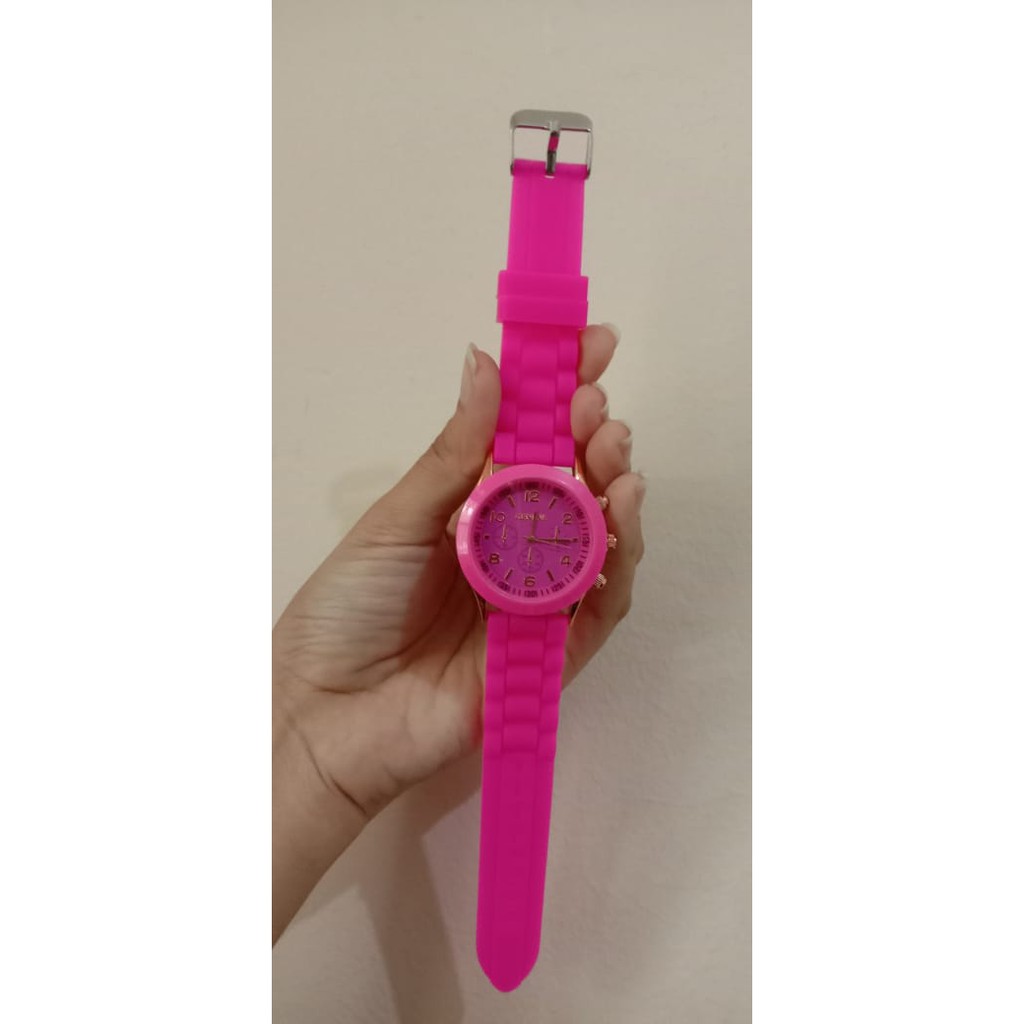 124 Geneva Jam Tangan Wanita Fashion watch Jam Tangan Cewek Jamtangan Jam tangan Murah Jam Cewe-PINKTUA