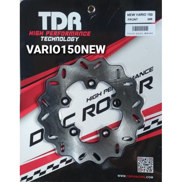 PIRINGAN DISC CAKRAM REM DEPAN TDR PNP VARIO 150 NEW UKURAN STANDAR FORT