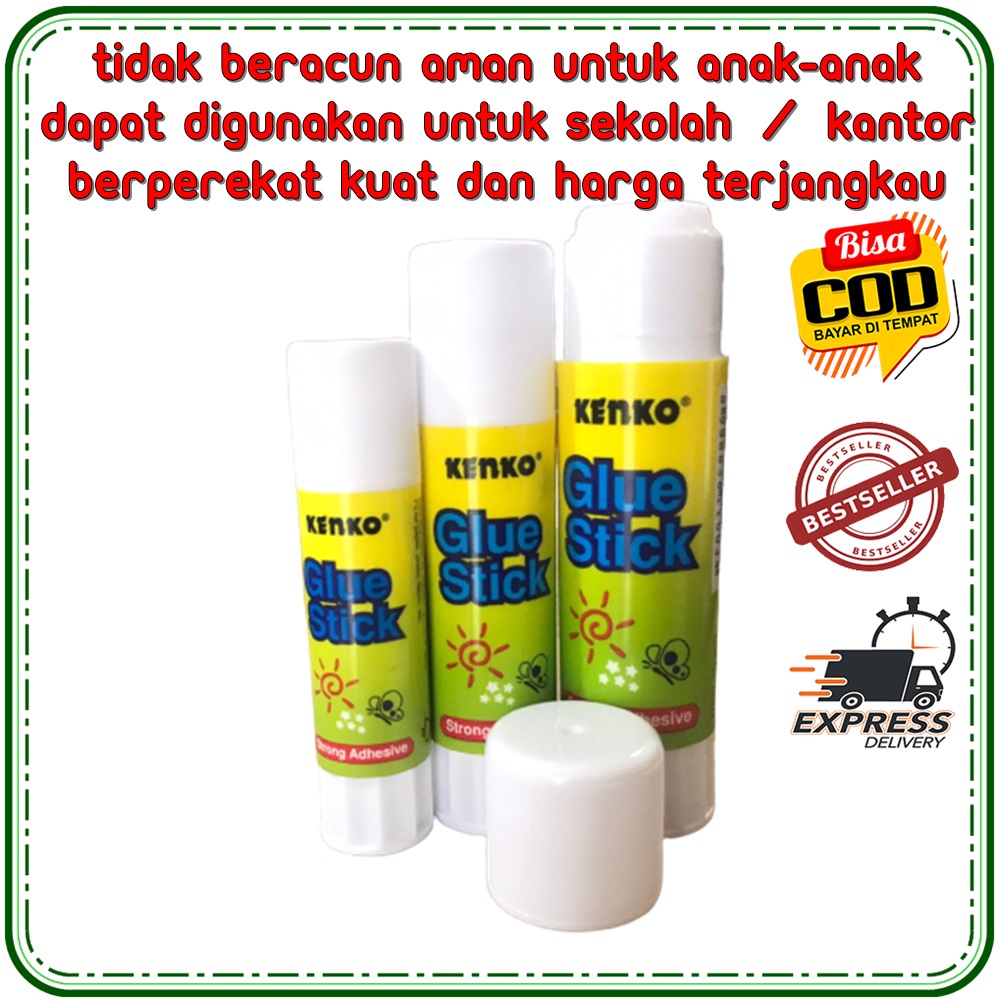 

Lem Kertas Glue Stick Kenko Lem Stik Glu Murah Untuk Kertas Karton Foto Melekat Kuat 8-25Gr