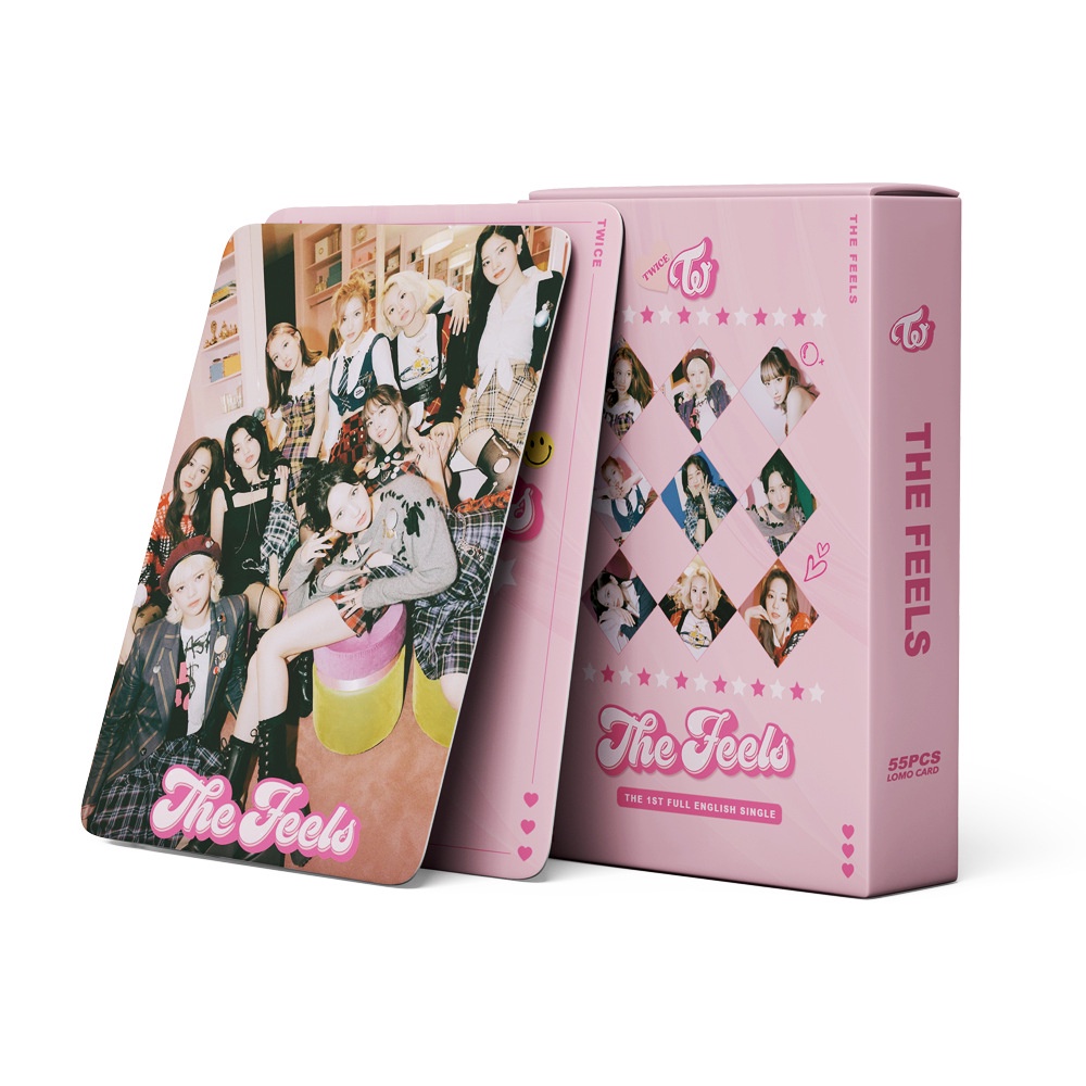 55pcs / Kotak Kartu Foto Lomo TWICE 2021 Album The Feels