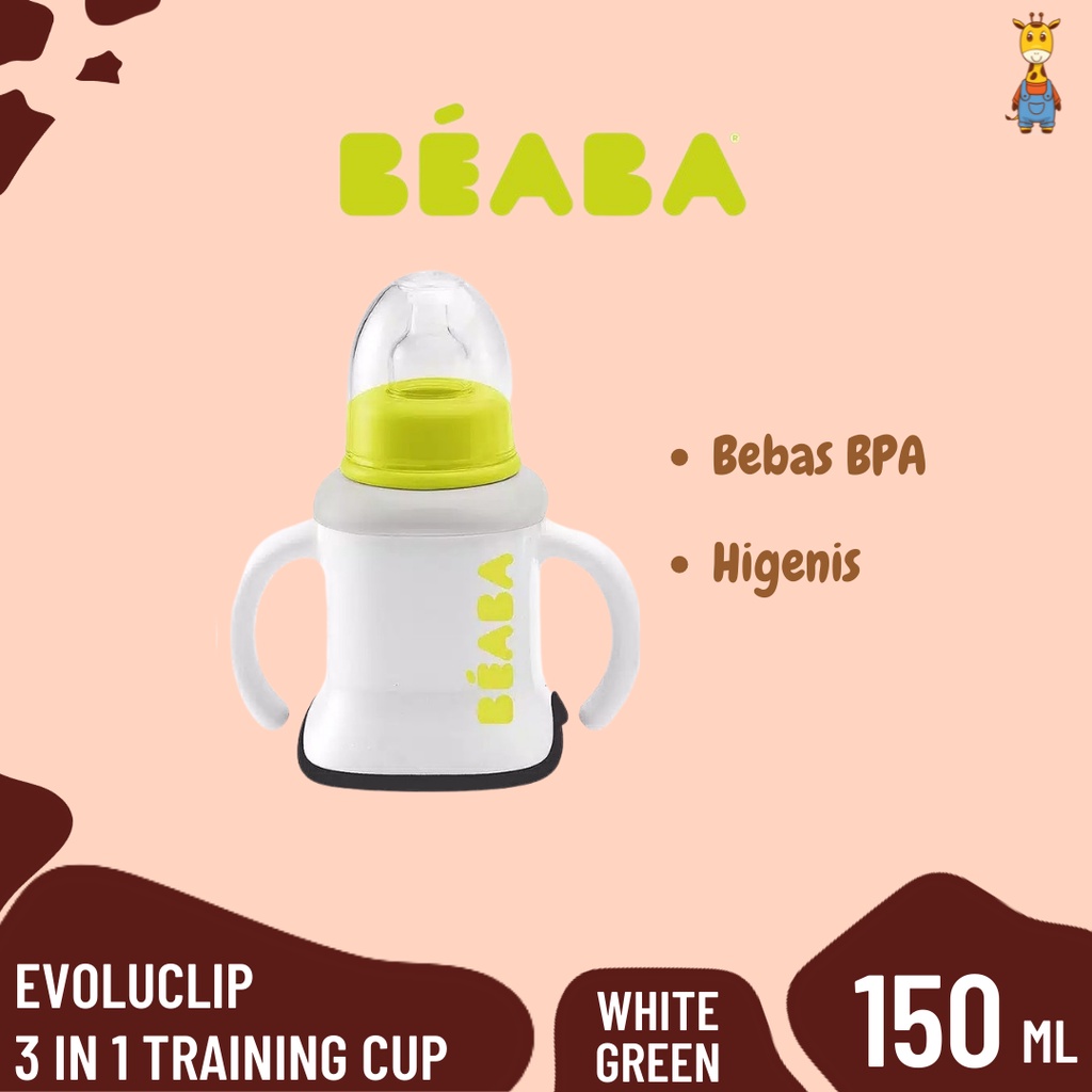 Beaba 3 in 1 Training Cup 5 oz / 150 ml - Evoluclip