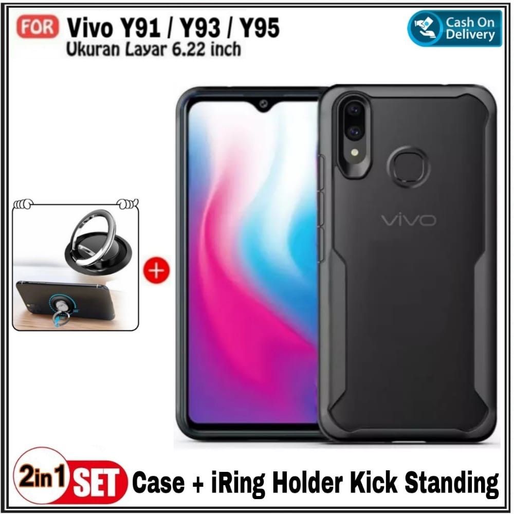 Soft Case Vivo Y91, Y93, Y95 Soft Hard Tpu Transparan Casing Cover