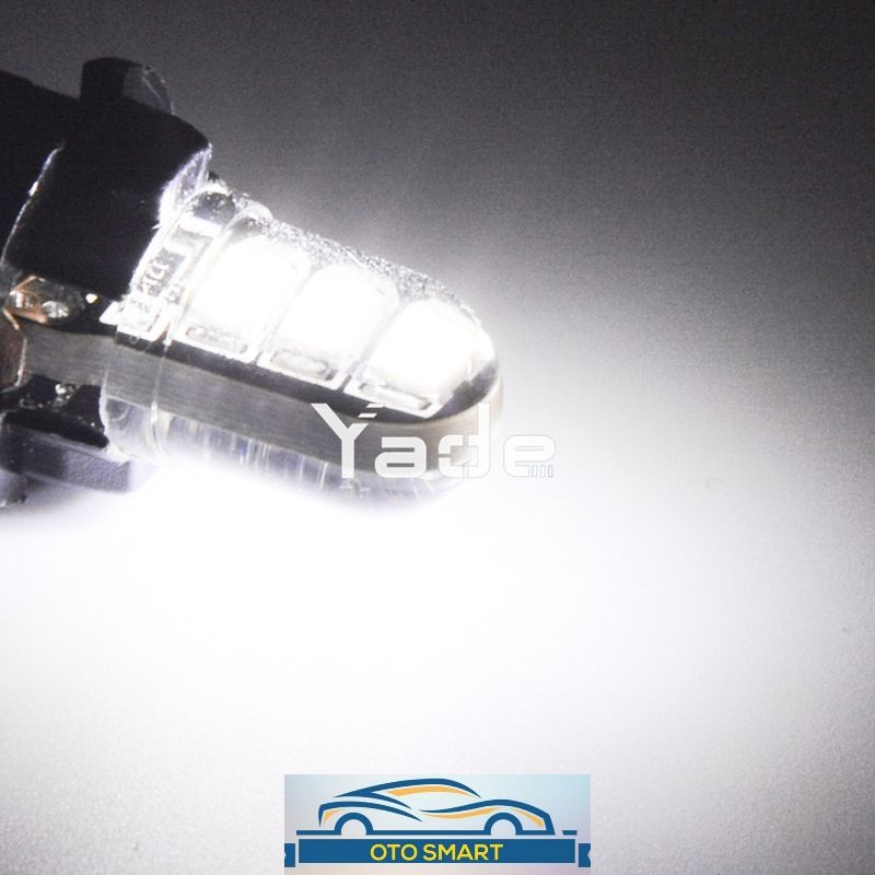 Lampu Led T 10 Crysral Kristal Jelly 6 Mata SMD 5730 Senja Sein Speedometer HIGH QUALITY-Putih