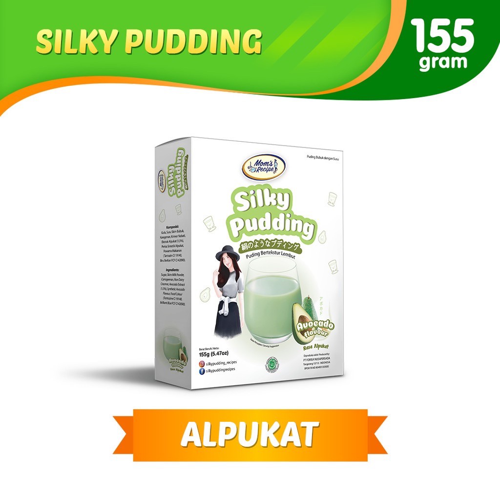 Silky Pudding Forisa Mom's Recipe 155gr Puding Rasa Coklat Pudding Alpukat Pudding Taro Permen Karet