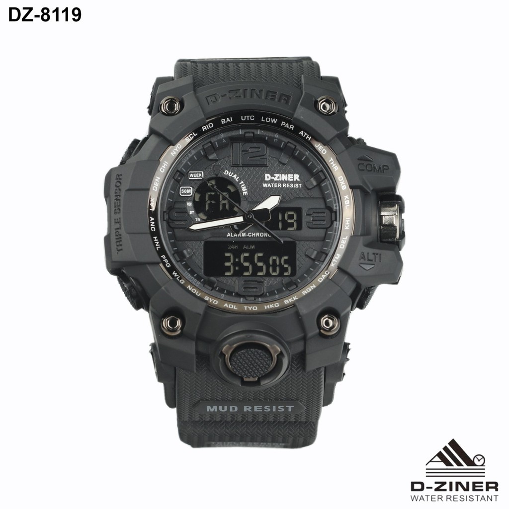 JAM TANGAN PRIA/ JAM TANGAN COWOK/ JAM TANGAN MURAH/ JAM D-ZINER NEW ANTI AIR VX338/ JAM ORI COD