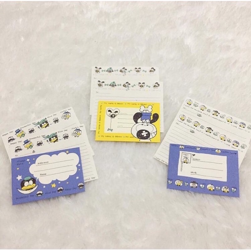 

Kertas Surat Mini Letter Envelope Set Original Korea