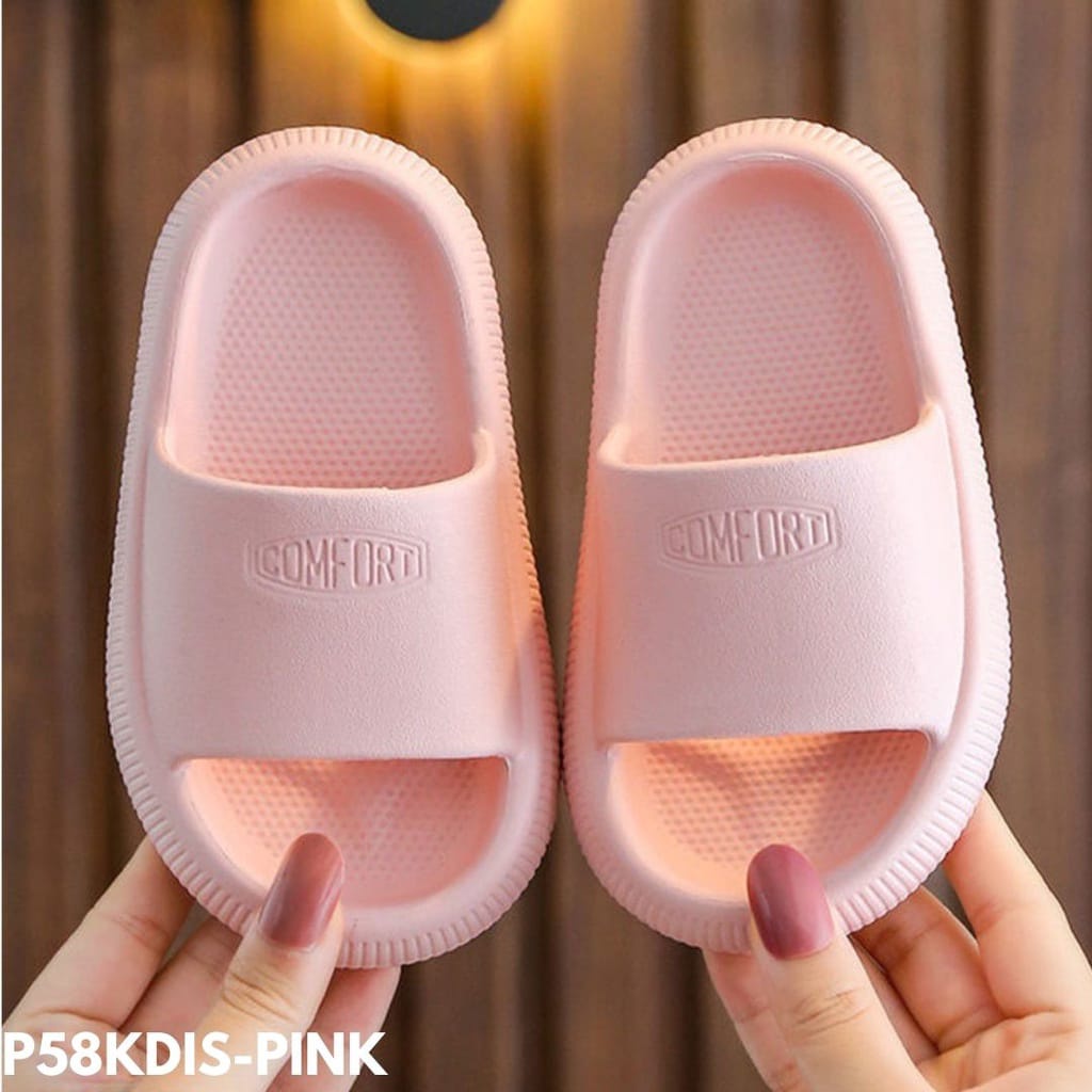 SANDAL ANAK-ANAK SELOP KEKINIAN EMPUK NYAMAN SIMPLE BAHAN RUBBER IMPORT P589KIDS