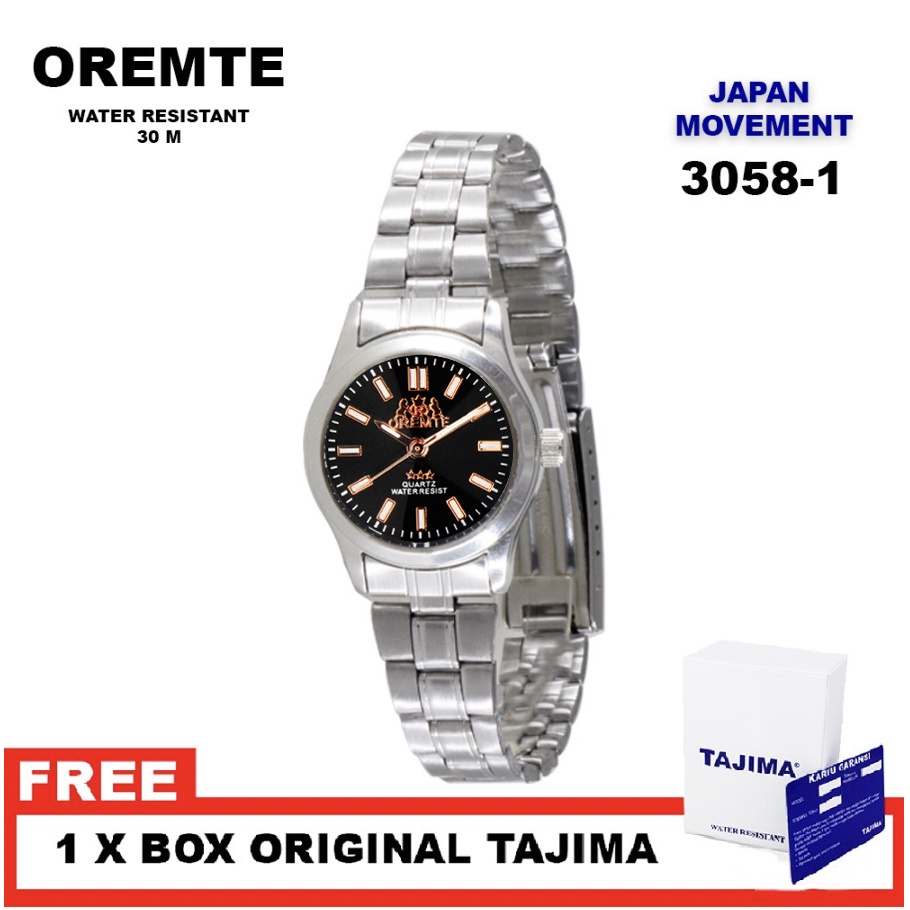 Jam Tangan Oremte Wanita 1856 L Stainless Steel Water Resist 3 ATM Watch-2