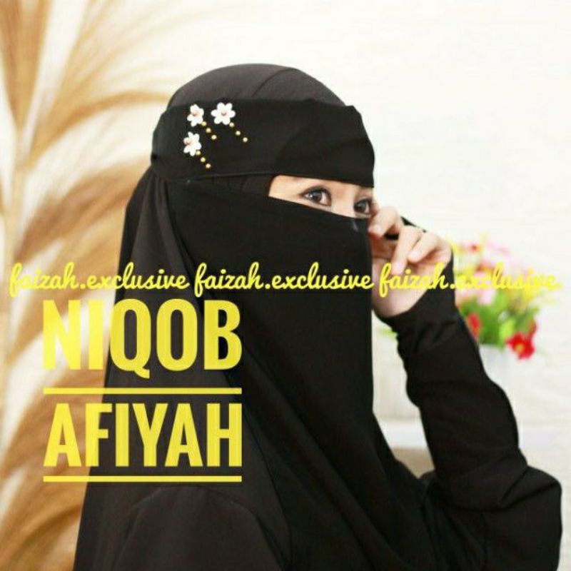 Niqab Bandana Afiyah Niqob Cadar Sifon