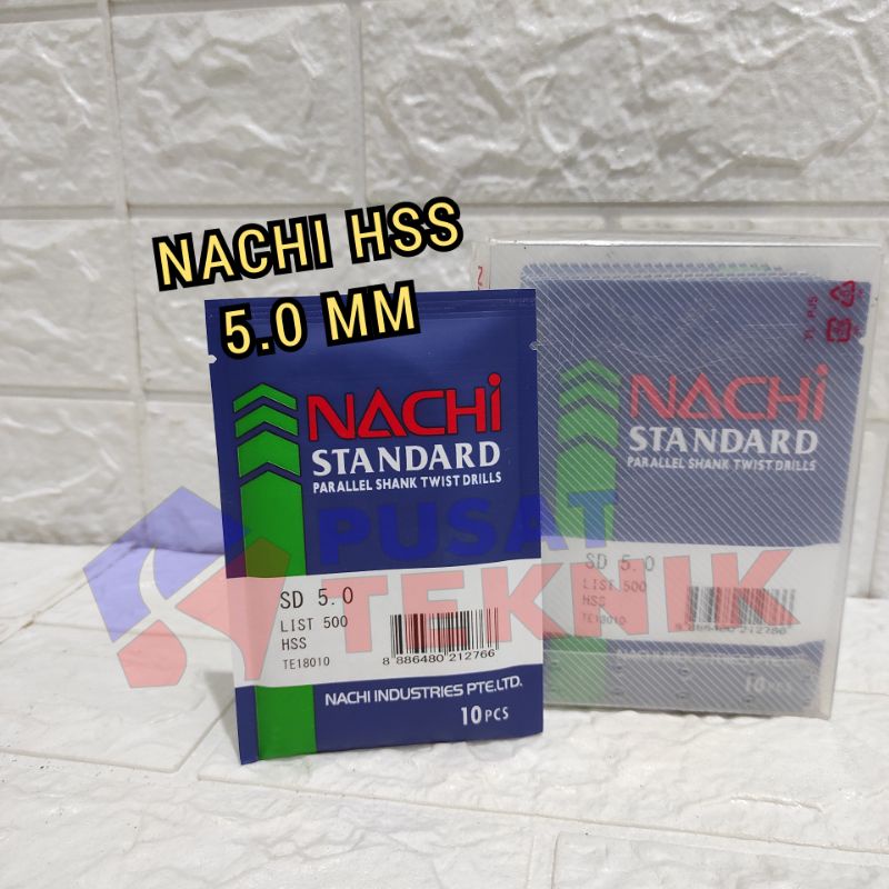 Mata Bor Besi Nachi Hss 5.0 mm - Nachi Hss 5.0 mm