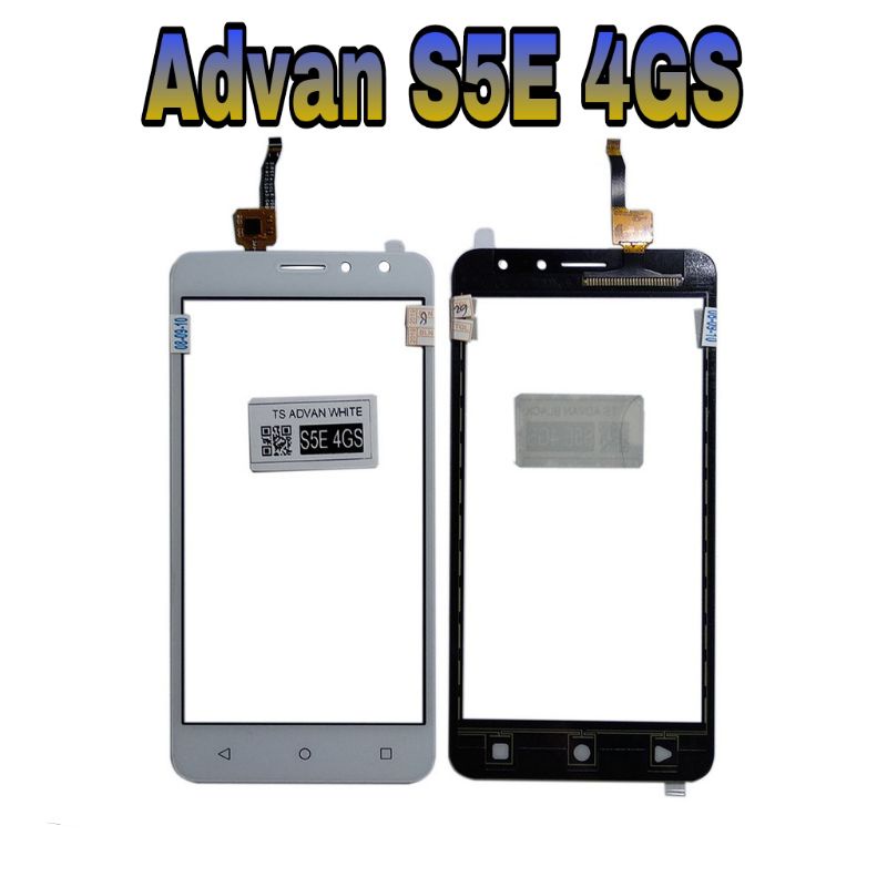 Touchscreen Advan S5E 4GS - S 5E 4 GS + ic Black White Ts Tc