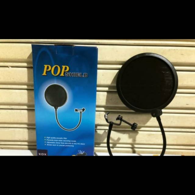 POP SHIELD FILTER PENYARING SUARA SCREEN FILTER RECORDING STUDIO MIC MICROPHONE
