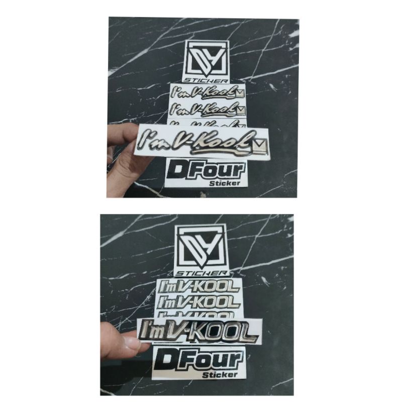 STICKER EMBLEM I'M VKOOL TIMBUL 3D