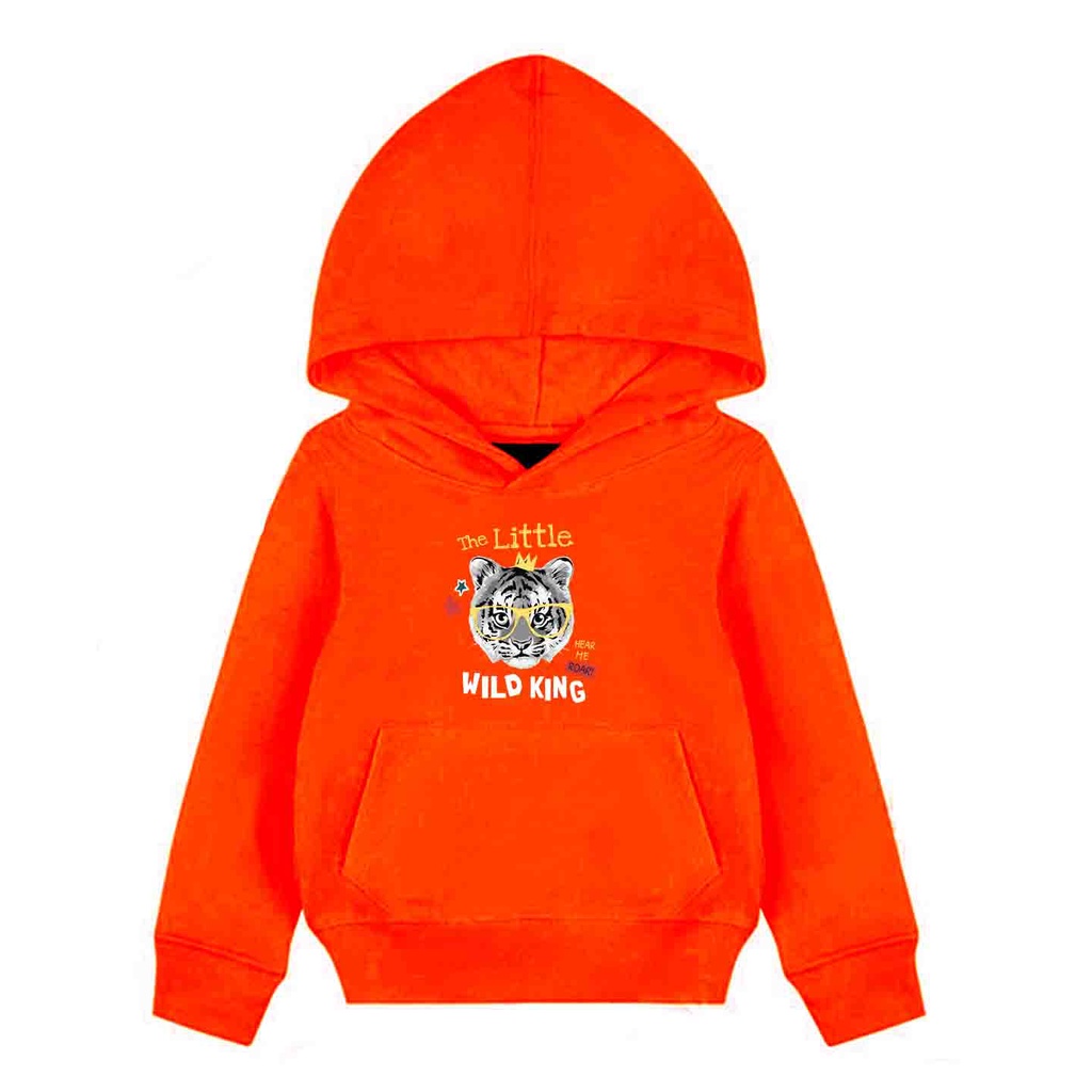 Hoodie Anak Wild King Sweater Pakaian Fleece Anak M - XL