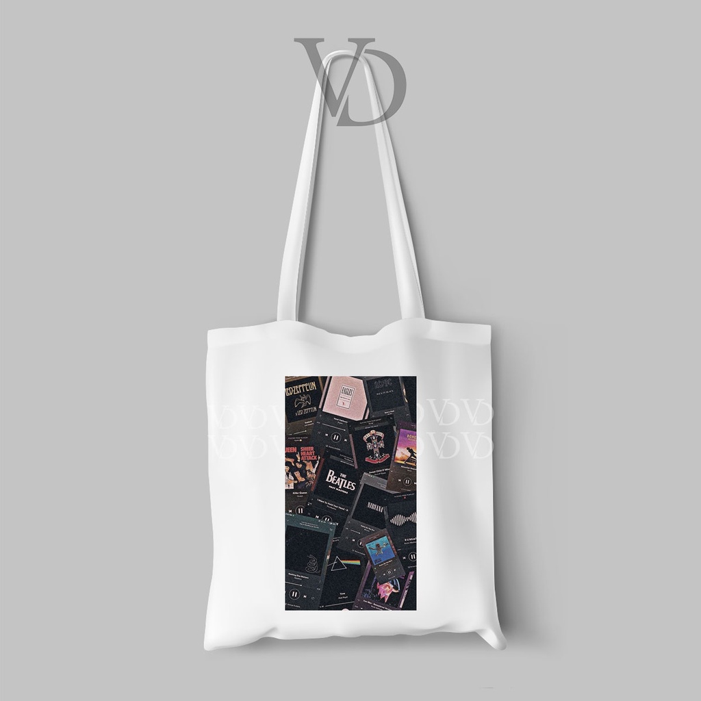 TOTE BAG MOTIF VINTAGE ART TERBARU / AESTHETIC TOTE BAG / TAS BELANJA MOTIF old style