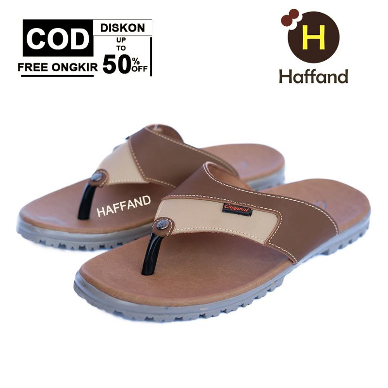 SANDAL KULIT PRIA / SANDAL JEPIT TERBARU / SANDAL PRIA - HAFFAND