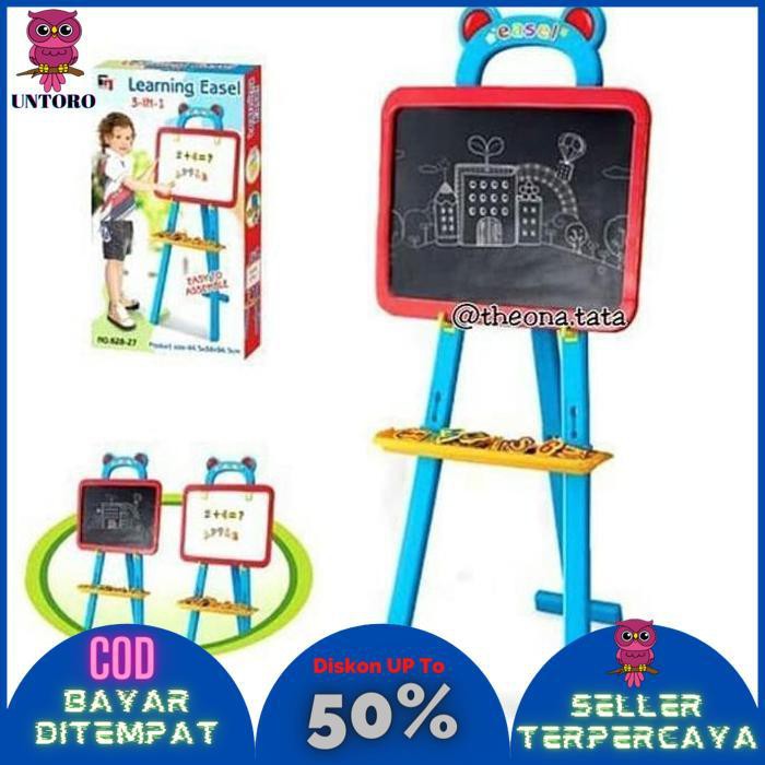 

BAYAR DITEMPAT LEARNING EASEL / PAPAN TULIS 3 IN 1 TERLARIS