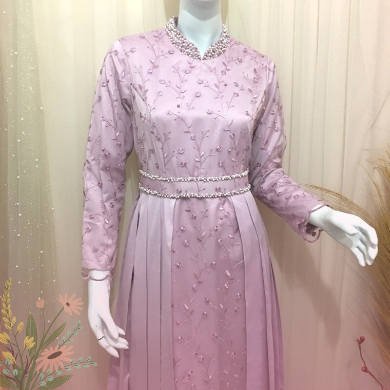 EMIRA GAUN pesta mewah full tulle bordir / baju kondangan / prewedding / bisa couple / wisuda / lamaran / remaja / payet