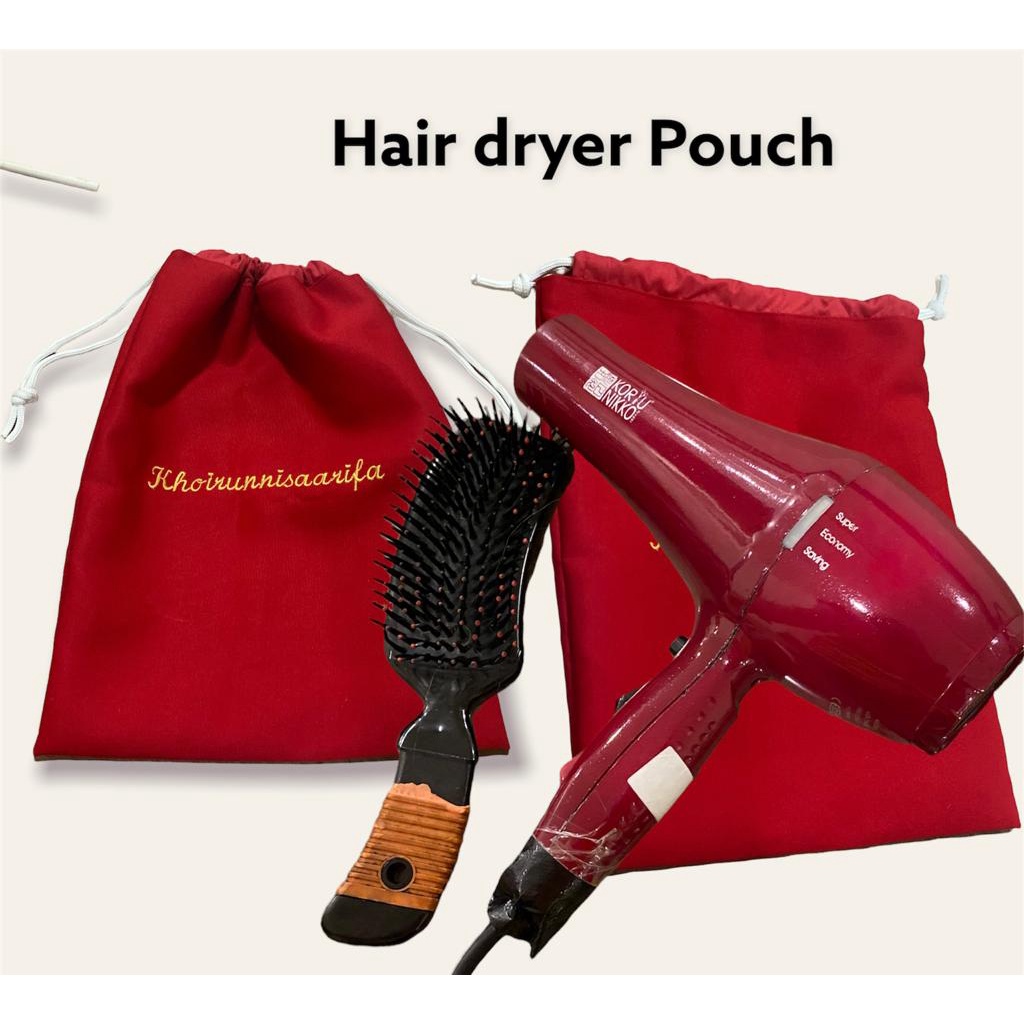 Fawn’G Handmade - POUCH Hair Dryer | Hair dryer Bag custom nama