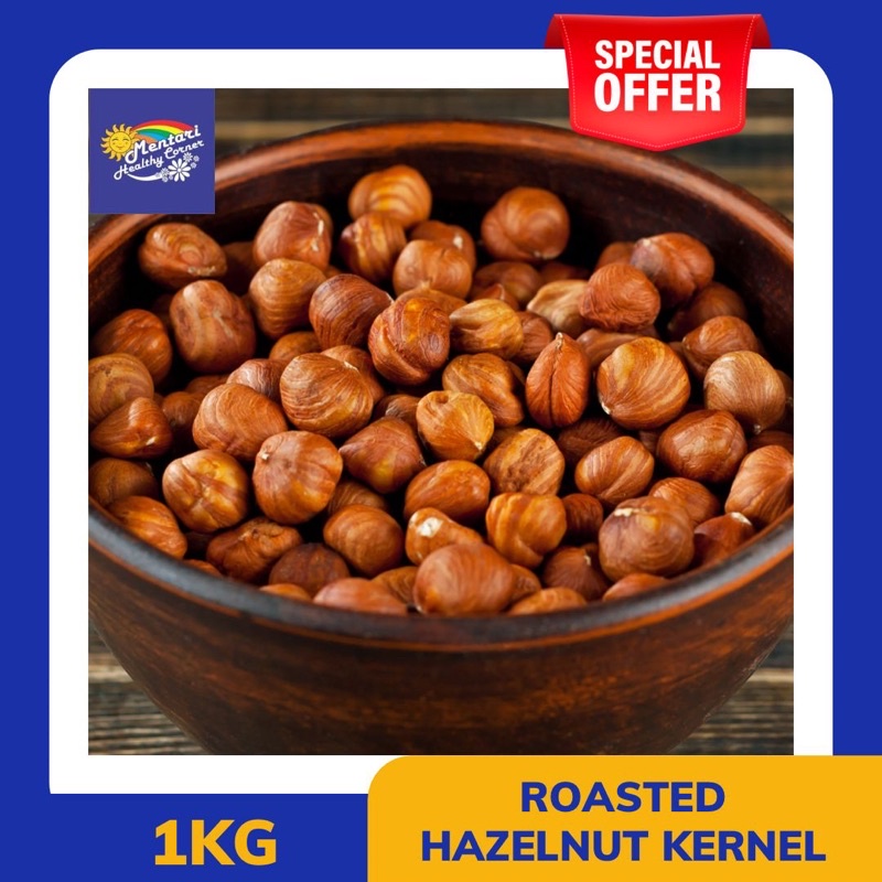 

Roasted Hazelnut 1kg / Kacang Hazelnut Panggang 1kg