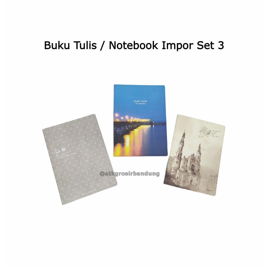 

Notebook Buku Tulis Impor OUR STORY BEGIN S3 Ukuran B5 Boxy – Set 3