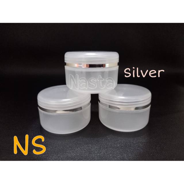 EMPTY POT CREAM LIST SILVER/EMPTY JAR LIST  20gr