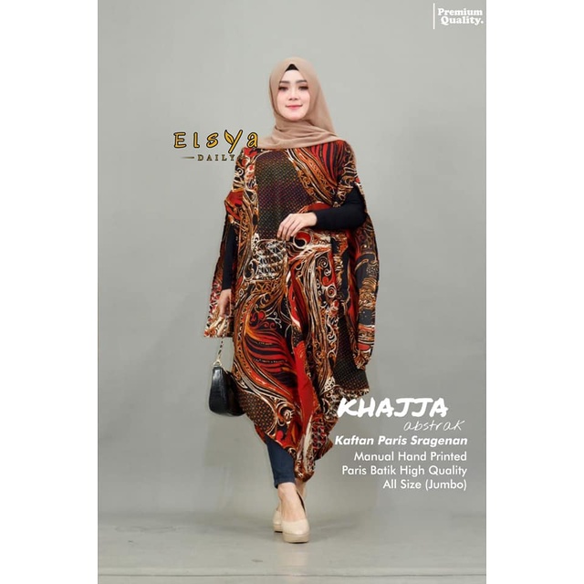 Kaftan Paris Asimetris #4 Batik Solo/Dress Batik.Kaftan Paris.Batik Wanita.Asimetris Kaftan ORI