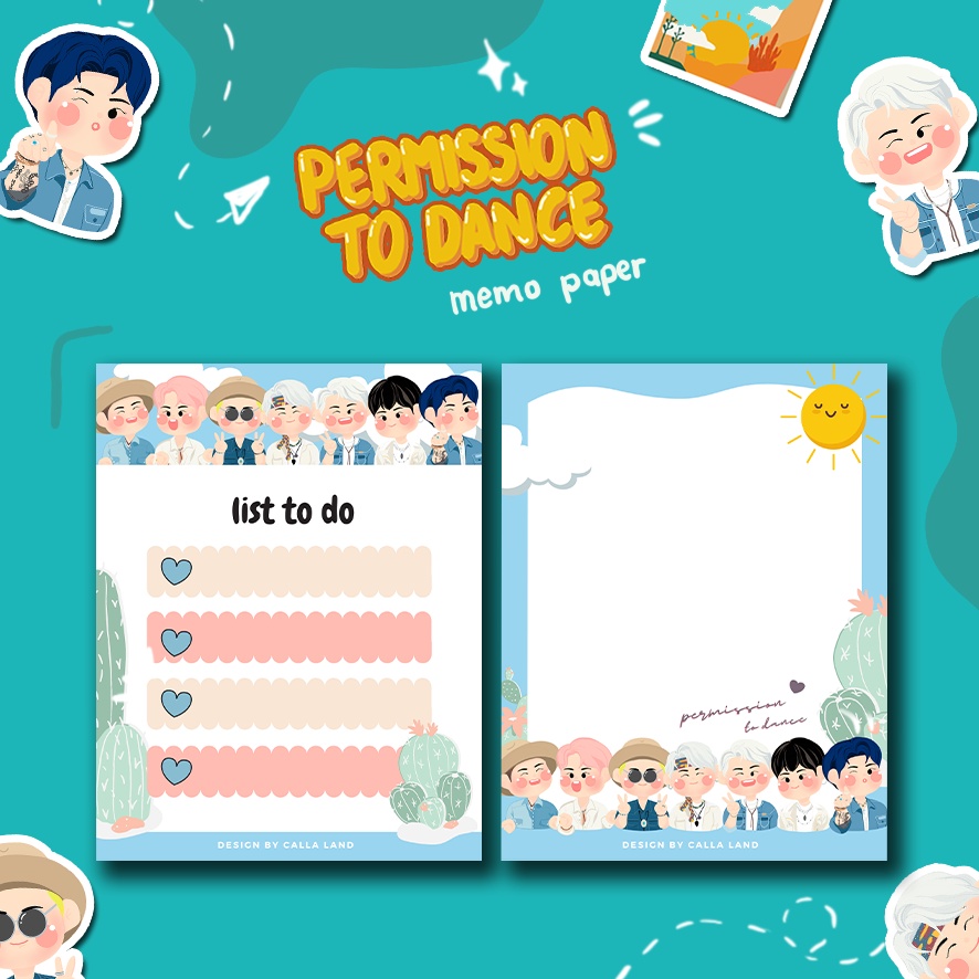 

Calla Land PERMISSION TO DANCE MEMO PAPER [20 Sheet]